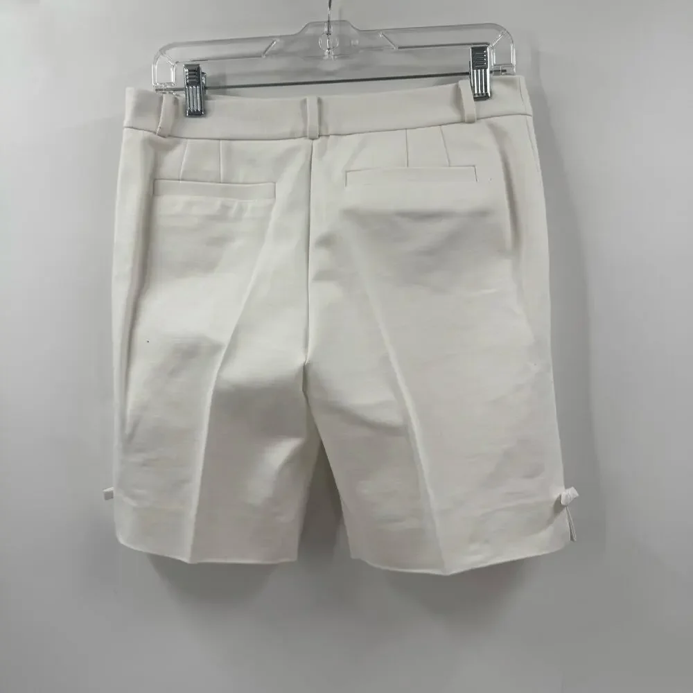 Kate Spade White bow cotton trouser shorts